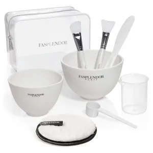 Face Mask Mixing Bowl Set with Silicone Facial Bowls, Brushes, Spatula, Measuring Cup   Scoop, Reusable Makeup Pad, Stylish Makeup Bag, 8 in 1 Esthetician Tool Kit, SPA Quality