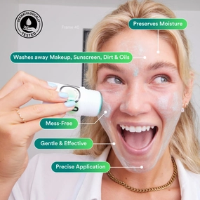 Face Cleanser Stick, Travel Friendly Leak Free, Vegan, Cruelty Free, Sulfate Free, Paraben Free, Gentle Sensitive Skin Makeup Remover Hydrating Glycerin Enriched Facial Wash for Women and Men