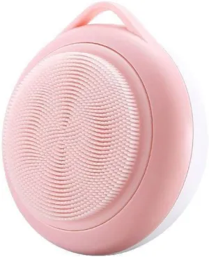 Facial Cleansing Brush, Waterproof Sonic Vibrating Face Brush for Deep Cleansing, Gentle Exfoliating and Massaging (Color : Pink)