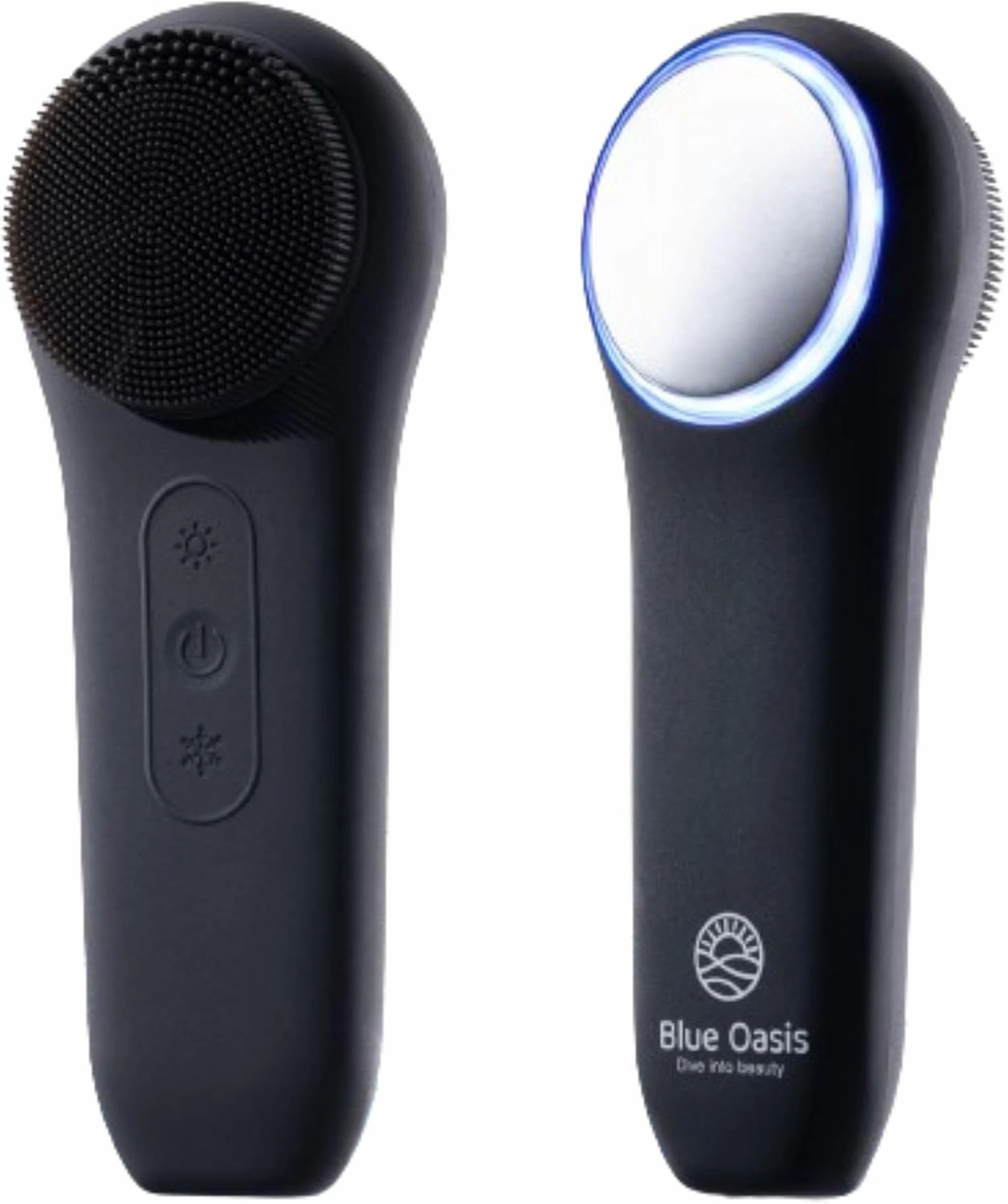 Facial Cleansing Brush, Rechargeable Electric Face Scrubber, Waterproof Silicone Face Brush Cleanser w/Fast USB-C Charger, Massaging & Exfoliating Face Wash Brush for Men & Women (Black)