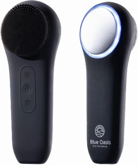Facial Cleansing Brush, Rechargeable Electric Face Scrubber, Waterproof Silicone Face Brush Cleanser w/Fast USB-C Charger, Massaging & Exfoliating Face Wash Brush for Men & Women (Black)
