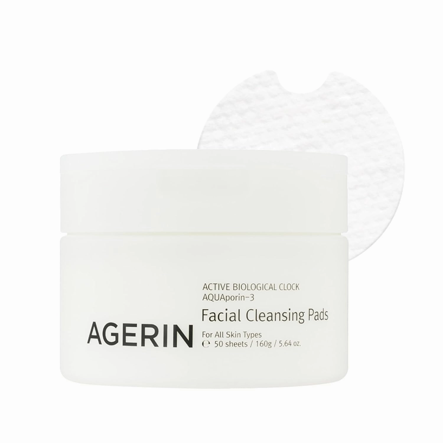 Facial Cleansing Pads - Daily Oil & Makeup Remover Cotton Pads, Gentle Cleansing, Hydrating, Dirt & Impurities Removal Without Tugging - Vegan, Non-Irritating, 50pads