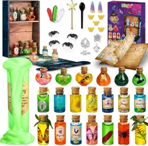 Fairy Mysterious Formula Kits for Kids with 20 Mix Witch Formula Bottles, DIY Arts and Craft Kit, Creative Christmas Decorations, Birthday Gifts Toys for Age 6 7 8 9 10 11 12  Year Old Boys and Girls