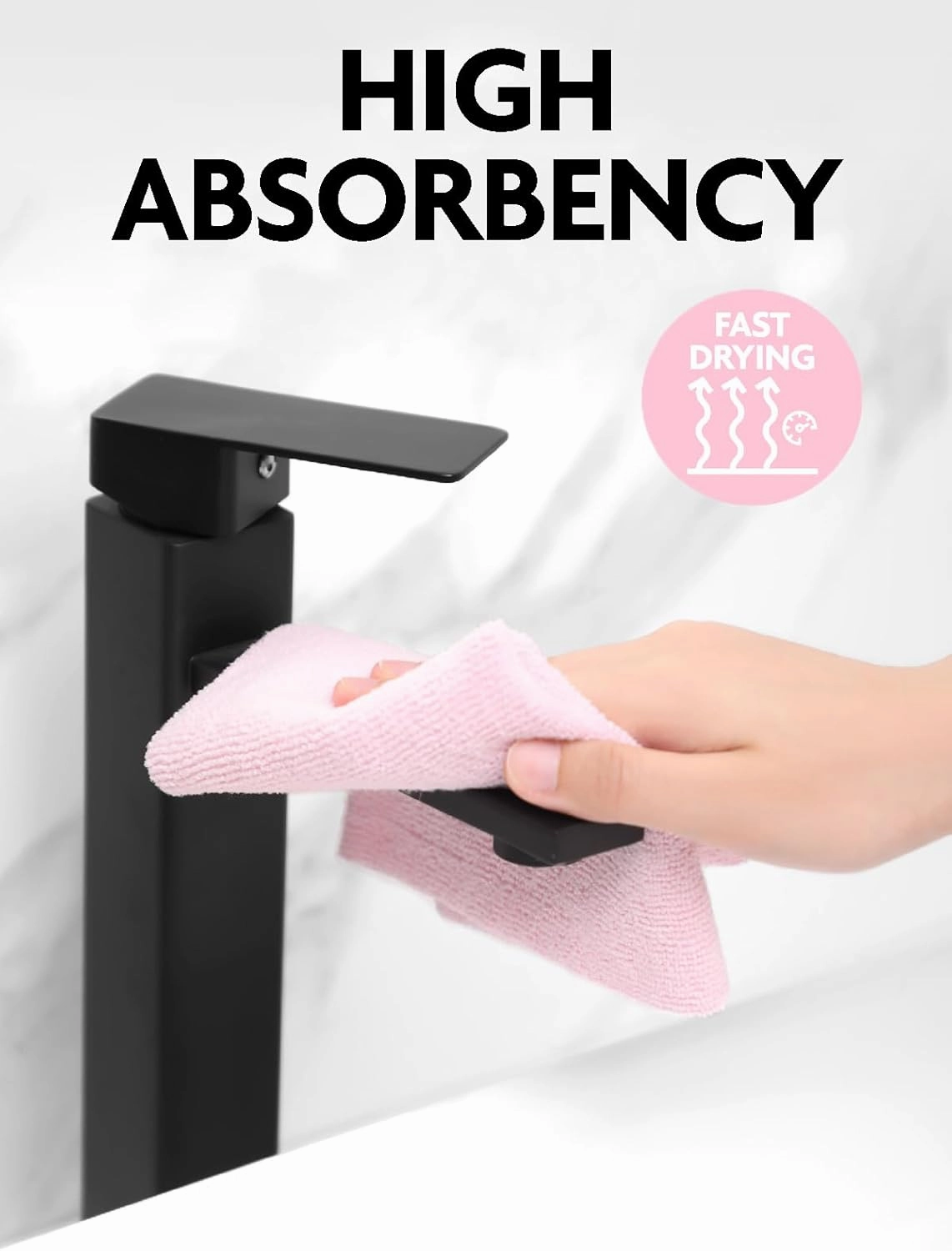 Fantasticlean Tear-Away Dish Cloth - 40 Sheets - 10'' by 10'', Reusable Washable Kitchen Towel Rolls, Super Absorbent and Thick Microfiber Cleaning Cloths (2 Rolls of Pink and Grayish)
