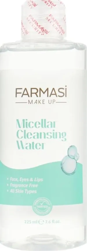 FARMASi Micellar Water for Makeup Removal, 225ml/7.6flOz - Gentle Cleanser, Effective Makeup Removal, Hydrates Skin, Daily Use, Skincare, No-Rinse, Sensitive Skin