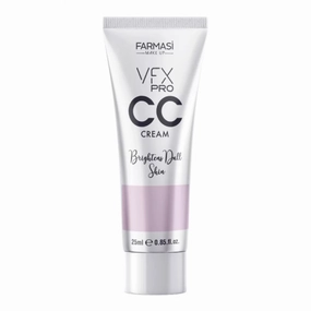 Farmasi VFX Pro CC Purple Cream 30ml/1.0fl.oz – Color Correcting Cream for Dull and Yellow-Toned Skin – Lightweight Hydrating Formula with Radiant Finish for Even Complexion and Smooth Makeup Base