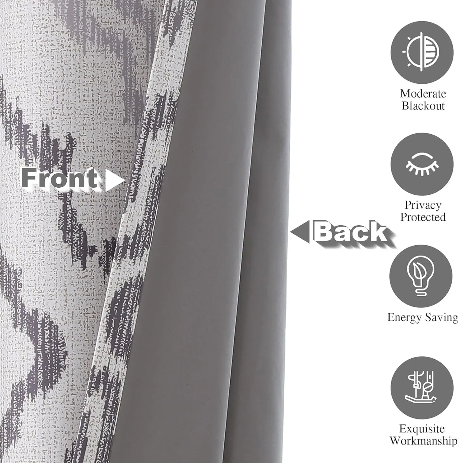 Farmhouse Blackout Curtains, 84Inches Long, Set of 2 Panels Grommet Top for Living Room,Window Treatment Sets, Vintage Country Style Floral Light Beige, W 52xL 84 Inch