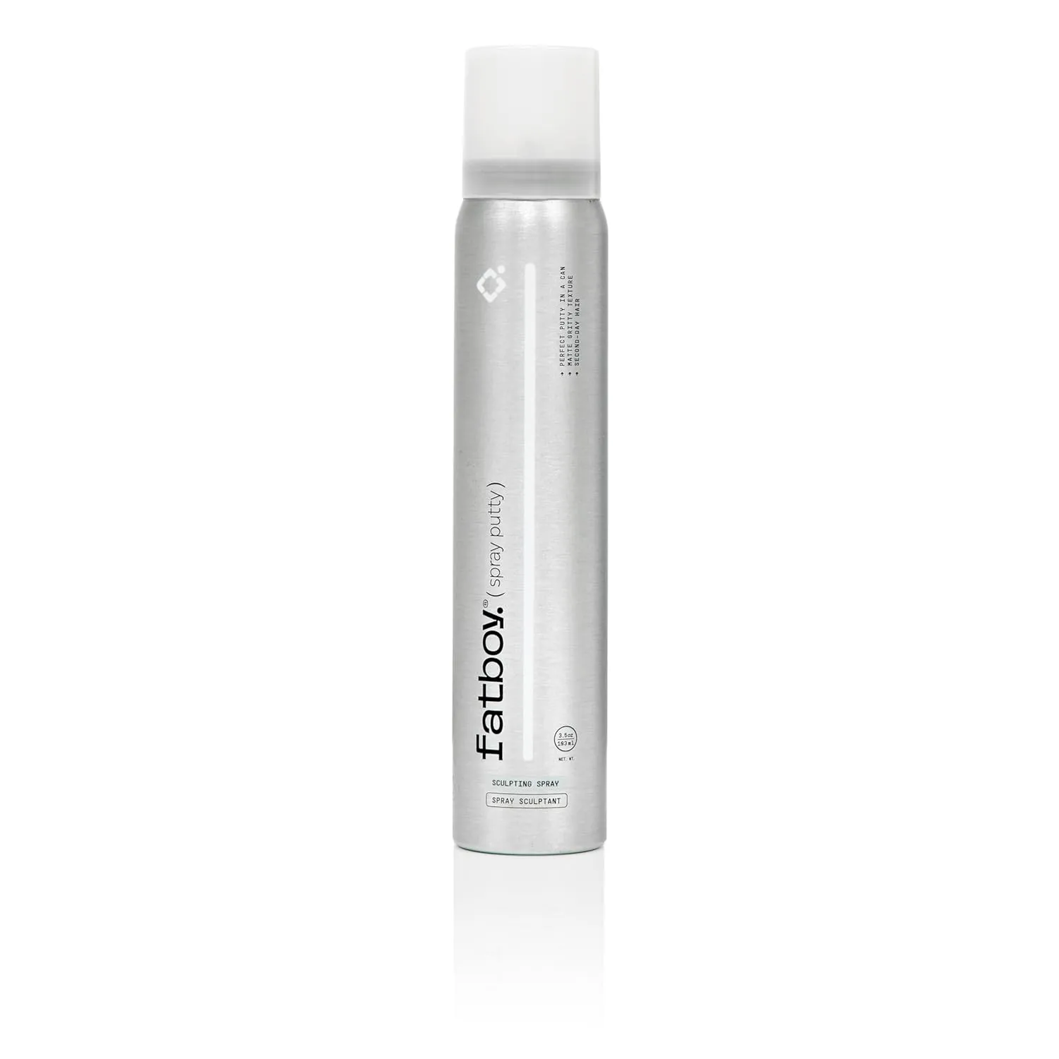 Fatboy Hair Spray Putty, Heavy Hold Styling Texturizing Spray for Volume, Texture & Sculpting, Matte Finish, Hair Care for Medium to Thick Hair, Tousled Hair Style, Paraben Free, Color Safe, 3.5 oz