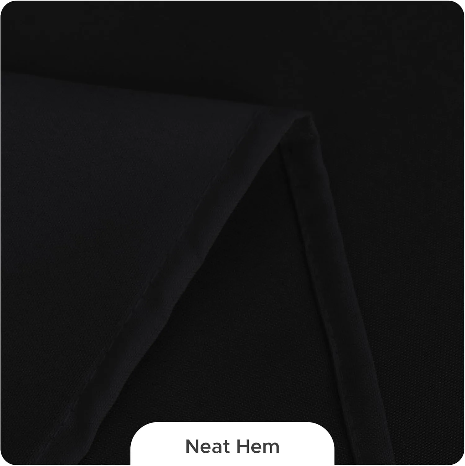 Fitable 8 Pack Round Tablecloths: Stain Resistant Wrinkle Free Circle Table Clothes, Washable Reusable Polyester Table Covers for Wedding Party Birthday Banquet Reception(Black, 120 Inch)
