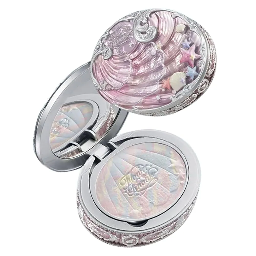 Flower Knows Pearl Shell Multi-Color Setting Powder Lightweight Matte Long-Lasting Finish (C02, S)