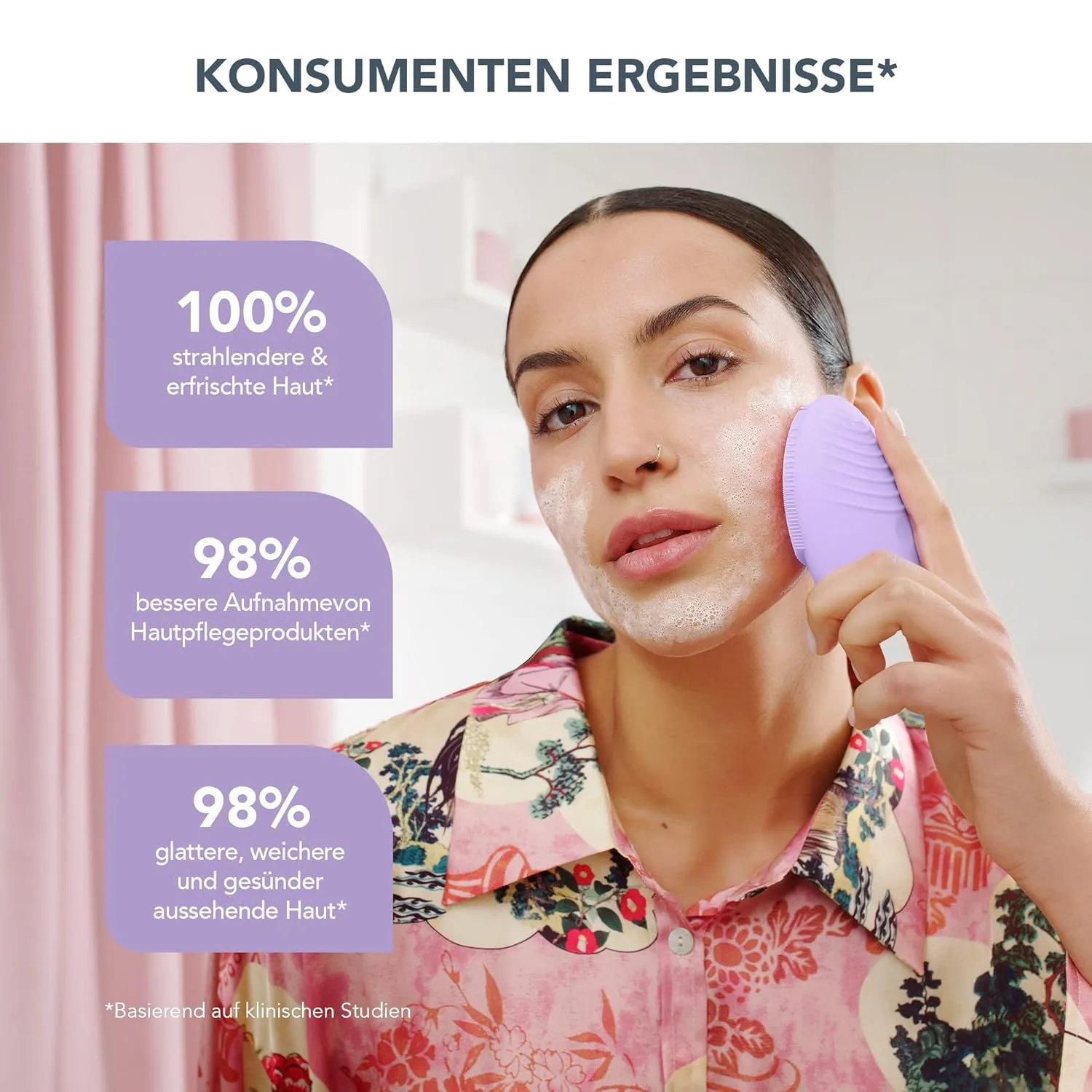 FOREO LUNA 3 Facial Cleansing Brush | Sensitive Skin | Anti Aging Face Massager | Enhances Absorption of Facial Products | For Clean & Healthy Face Care | Simple & Easy | Waterproof