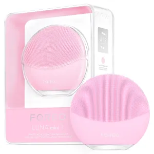 FOREO LUNA mini 3 Ultra-hygienic Facial Cleansing Brush - All Skin Types - Face Massager for Clean & Healthy Face Care - Extra Absorption of Facial Skin Care Products - Waterproof - Pearl Pink