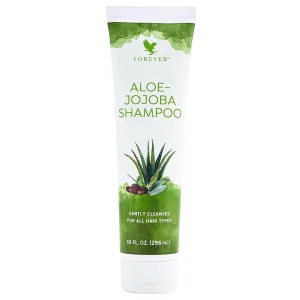 Forever Living - Aloe-Jojoba Shampoo - For All Hair Types with Aloe Vera, Vitamin A and Jojoba Oil - Tropical Fruit Fragrance - 10 fl oz