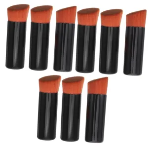 FRCOLOR 9pcs Portable Makeup Brushes Blush Brush Foundation Applicator for Travel Soft Bristles for Seamless Blending for Finish
