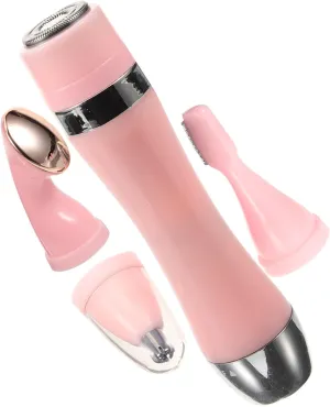 FRCOLOR Electric Razor Facial Hair Remover for Women Shaver with Precision Trimming Heads Cordless Design for Smooth Skin No Battery Included