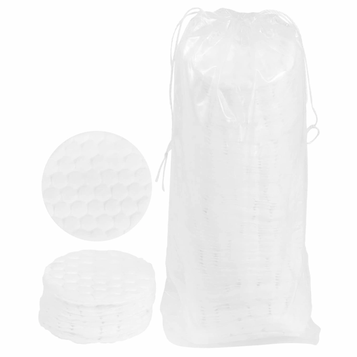 FRCOLOR 3pcs 1 Facial Cleansing Pads 100 Reusable Cotton Rounds for Makeup Removal Exfoliating Hydrating Compact for Travel