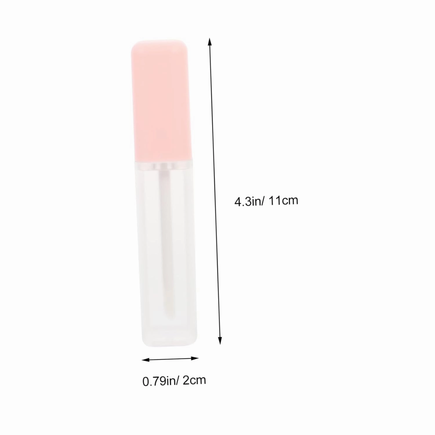 FRCOLOR 8 Pcs Frosted Lipstick Tube Cover Lip Container Set for Travel Lip Gloss Tubes
