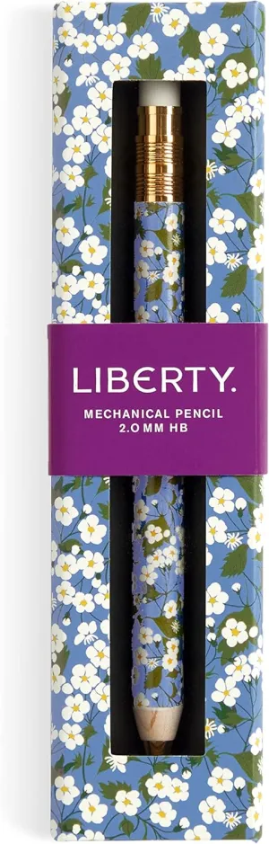 Galison Liberty Mitsi – Mechanical Pencil Featuring Classic Japanese Design Inspired Mitsi Print with Refillable Lead and Eraser