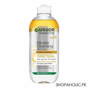 Garnier Skin Active Micellar Cleansing Oil Infused Water All-in-1 Longwear Make Up, UK, 400ml