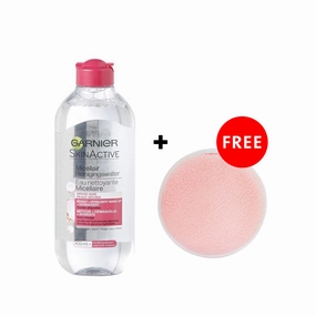 Garnier SkinActive Micellair Reinigings water - 400 ml   FREE Makeup Remover Pad