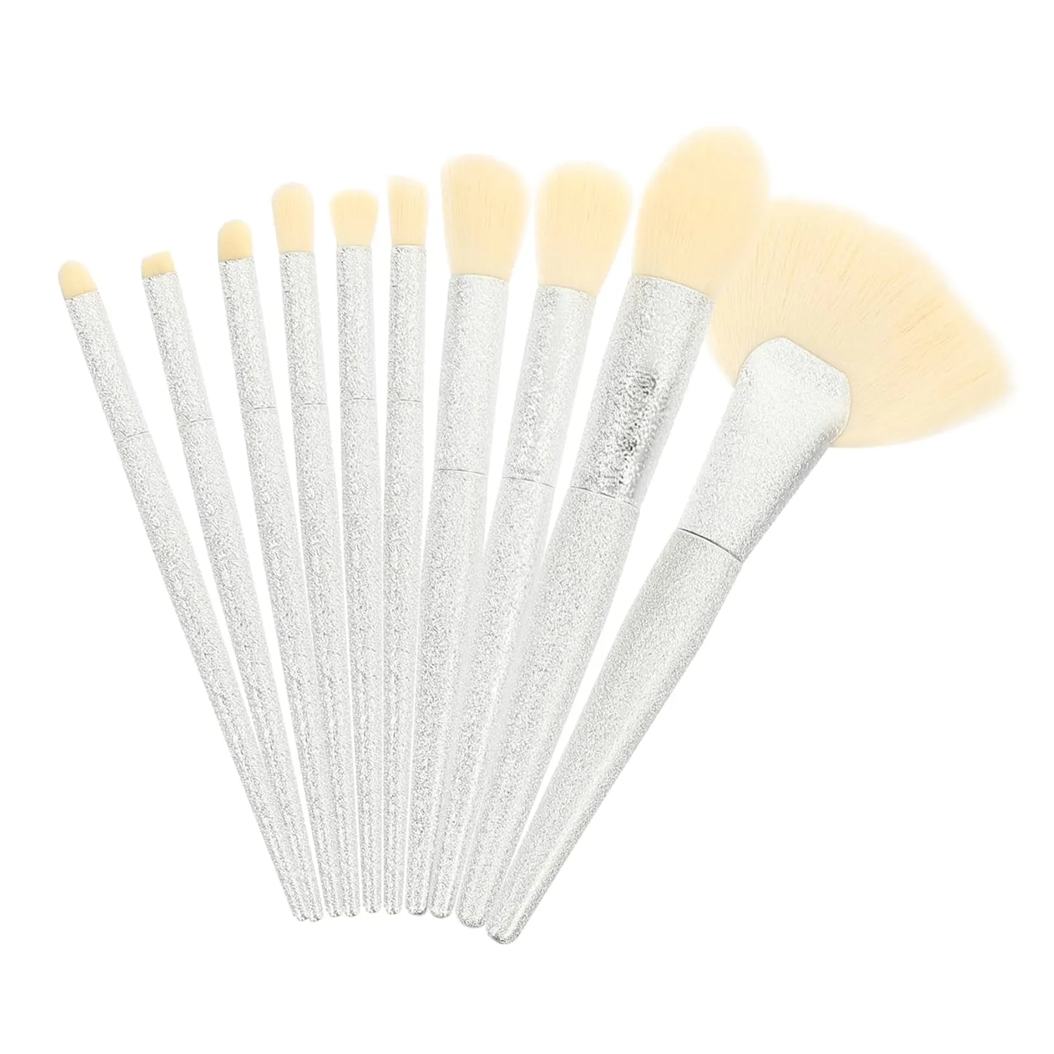 Gatuida 10-piece Makeup Brush Set Eye Shadow Brush for Girl Portable Long Handle Beauty Tools