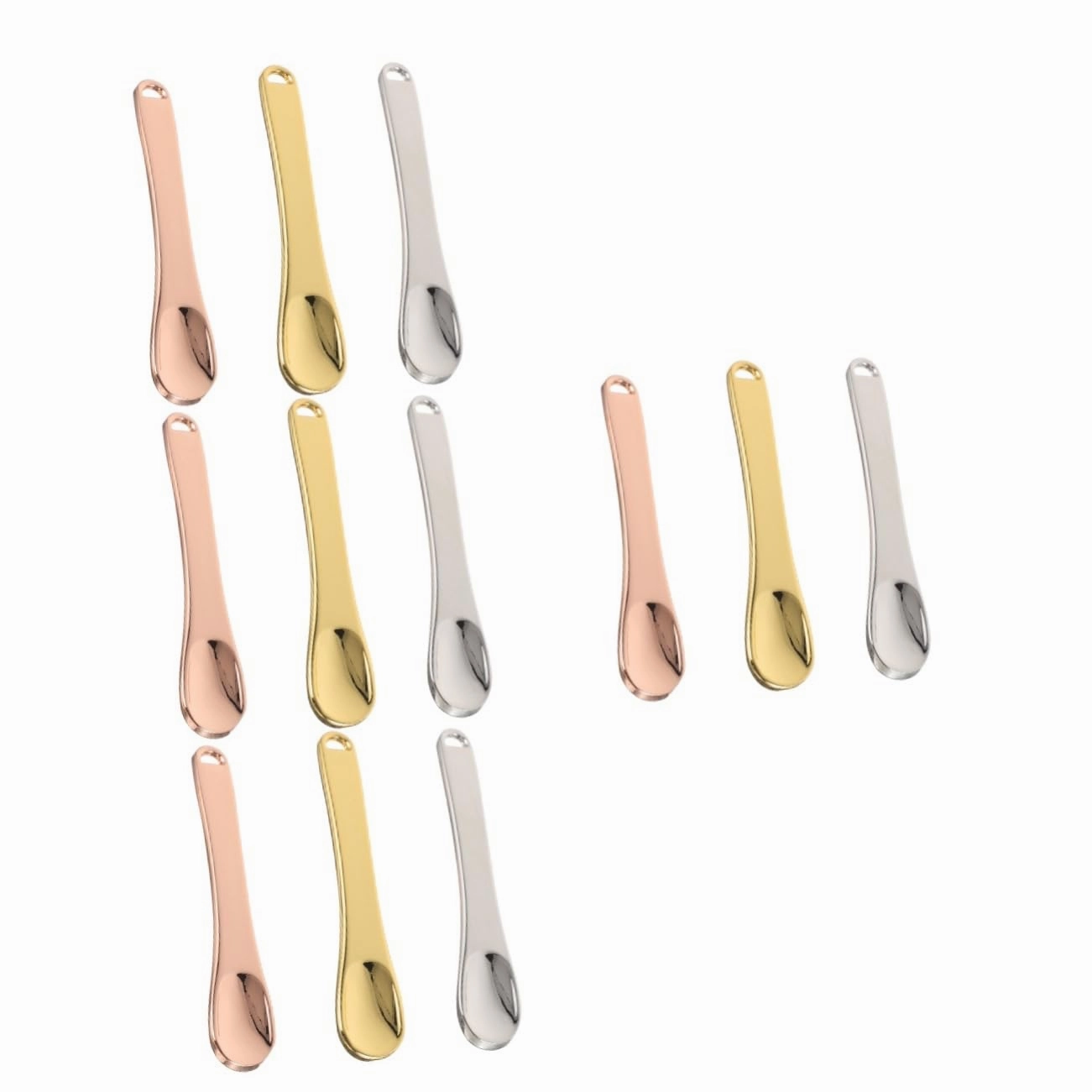 Gatuida 4sets Facial Makeup Spatula Mini Skincare Tool for Cream Spreading and Reusable 3pcs*4