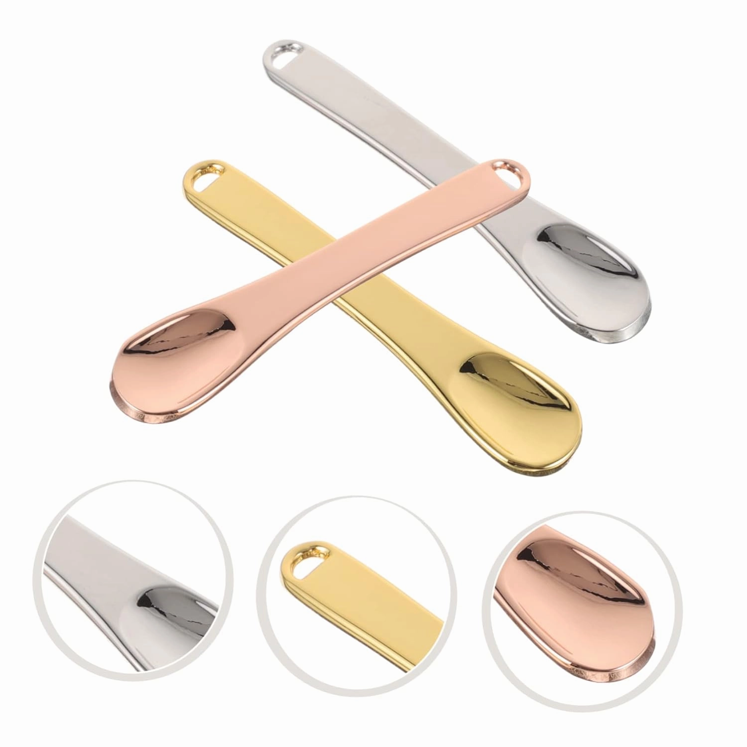 Gatuida 4sets Facial Makeup Spatula Mini Skincare Tool for Cream Spreading and Reusable 3pcs*4