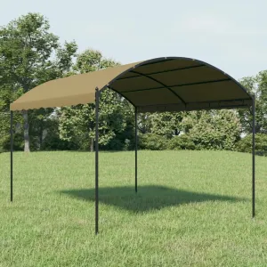 Gazebo Taupe Furniture, Steel Frame, Outdoor, Tent, Shade, Large, Backyard, Patio - Waterproof Shelter and Garden Canopy, 157.5 in. x 157.5 in.