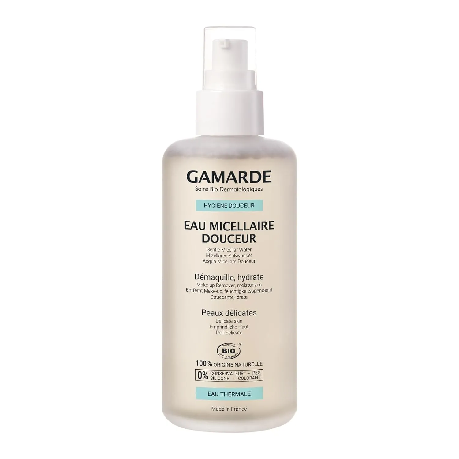 Gentle Micellar Water - Makeup Remover with Hyaluronic Acid and Aloe Vera - Removes Impurities and Restores Hydration and Elasticity - 6.76 oz