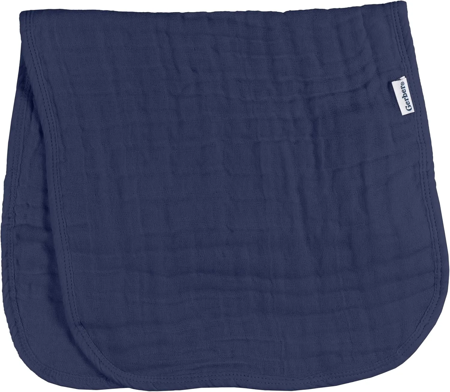 Gerber Baby Unisex Muslin Burp Cloths 6-Pack, Multi Blues Browns, Large Size 20" x 10"