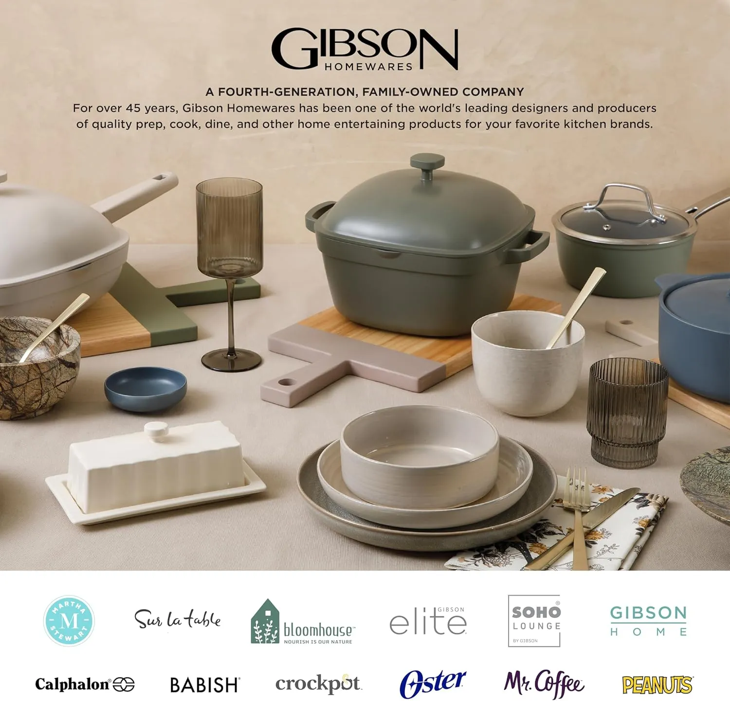 Gibson Home Hazeltine 16 Piece Plates and Bowls Dishes Stoneware Ceramic Dinnerware Set - Black