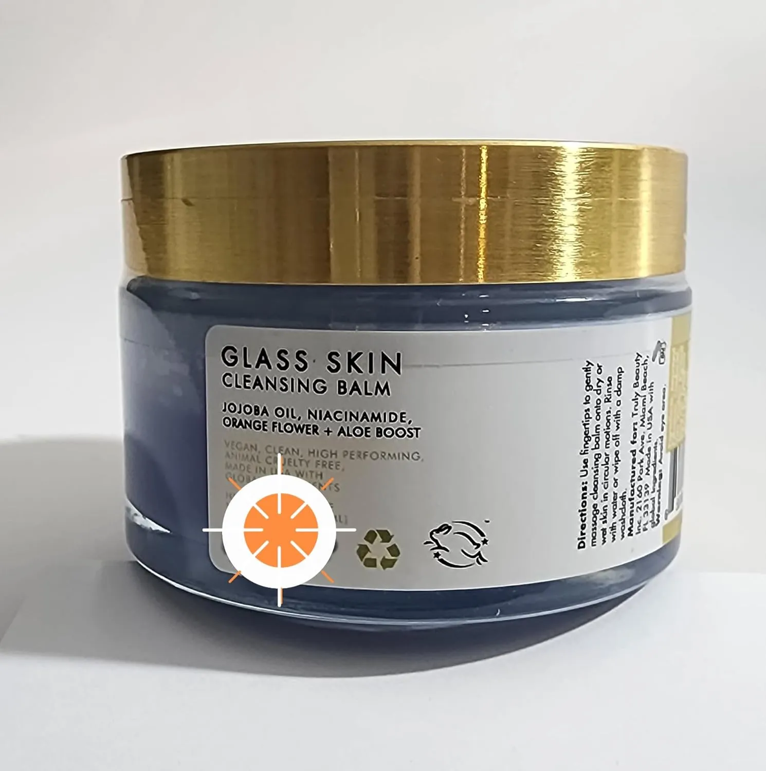 Glass Skin Cleansing Balm, 3 fl oz, Makeup Remover with Jojoba Oil, Aloe, Orange Flower, Niacinamide
