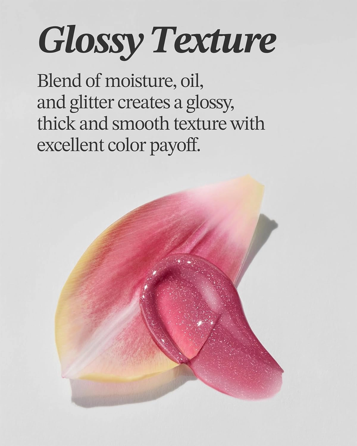 Glint Tint Glosser (Lisianthus, 0.09oz) - Hydartions, Moisturizing Plumping Lip Gloss with Radiant Shine, Long Lasting, Korean Skin Care.