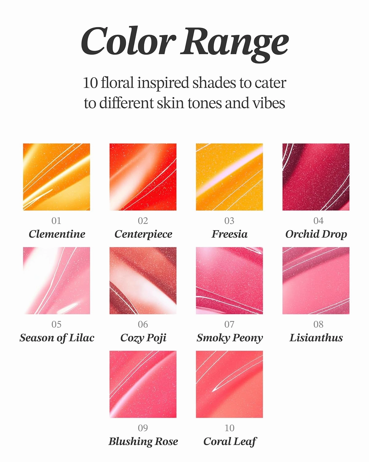 Glint Tint Glosser (Lisianthus, 0.09oz) - Hydartions, Moisturizing Plumping Lip Gloss with Radiant Shine, Long Lasting, Korean Skin Care.