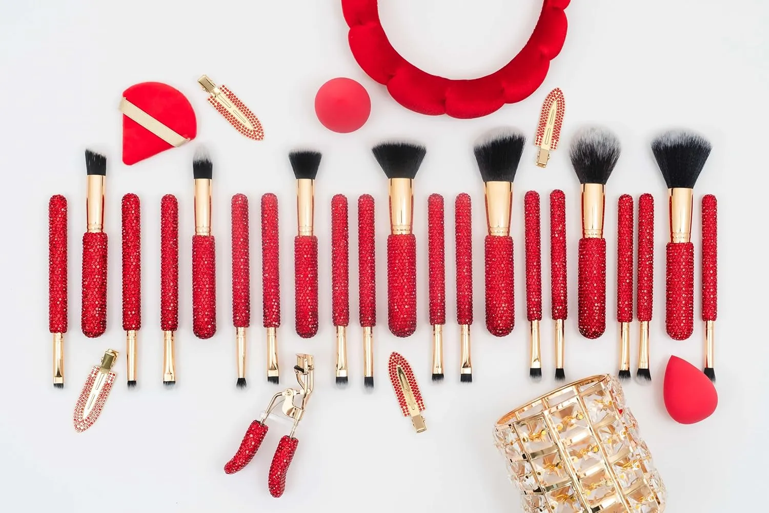 Glitz & Glam | Collection Brush Set (Cherry Mega Bling, 31 Pcs)