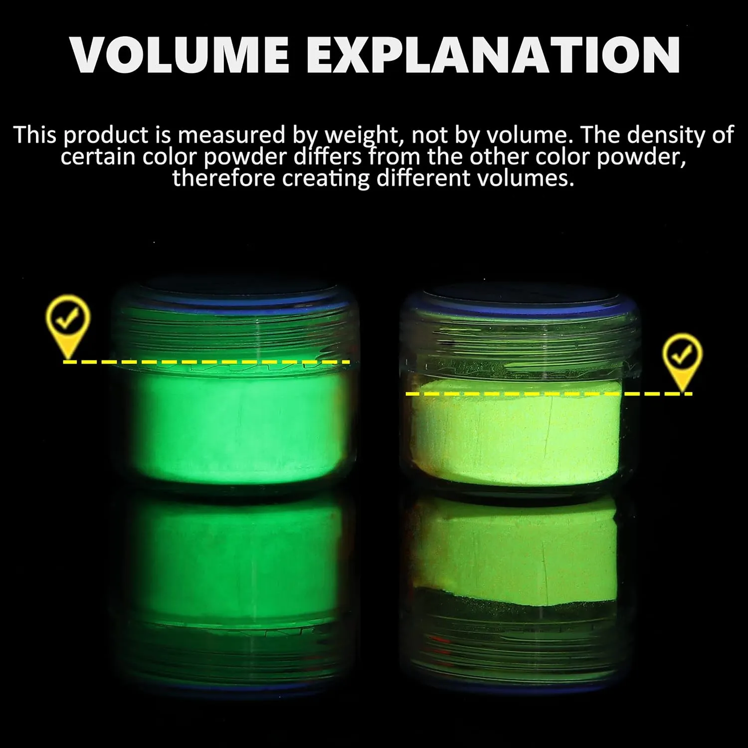 Glow in The Dark Powder,Luminous mica Pigment Powder for Epoxy Resin, glo Fluorescent Dye for Art Painting,Nail Polish,Acrylic Paint,DIY Crafts,Rocks,Slime and Theme Party,neon Color