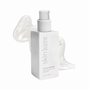 Glow Facial Cleanser with AHA/BHA for Exfoliation and Double Cleansing | Hydrating Gentle Face Cleanser and Makeup Remover | Gentle Face Exfoliator for All Skin Types- 6 Fl Oz