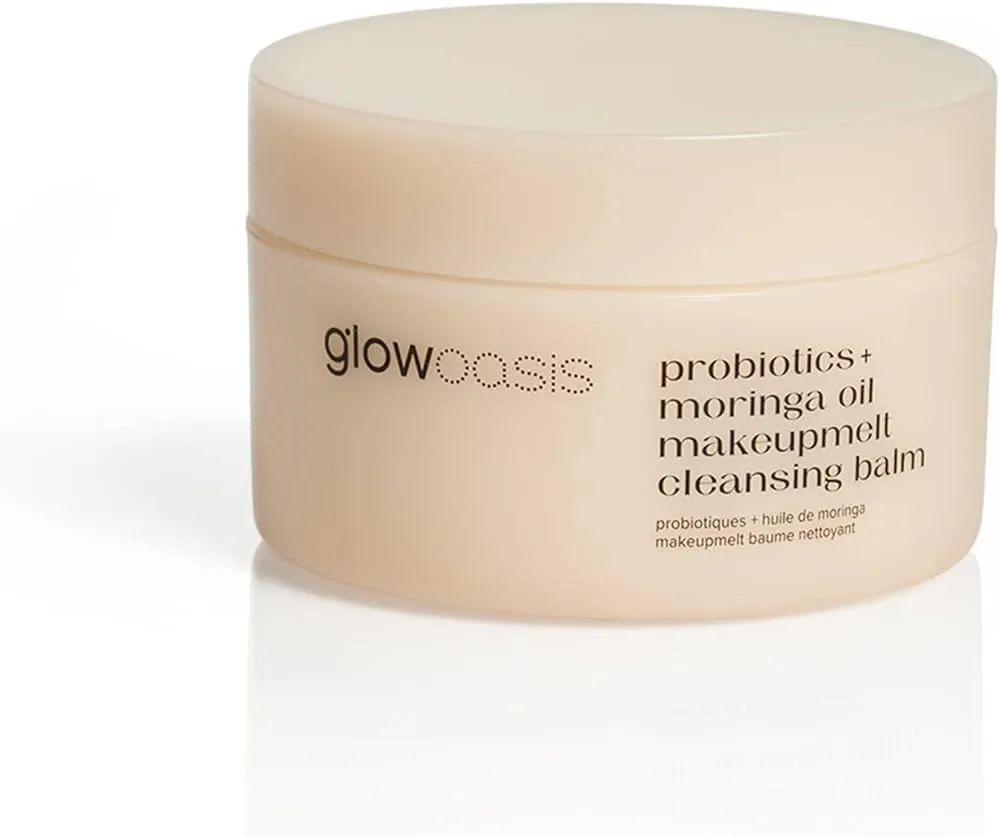G*lowoasis Probiotics Moringa Oil Makeup Melt Cleansing Balm, 3.3 Ounce (Pack of 1)