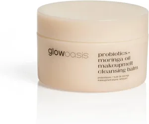 G*lowoasis Probiotics Moringa Oil Makeup Melt Cleansing Balm, 3.3 Ounce (Pack of 1)