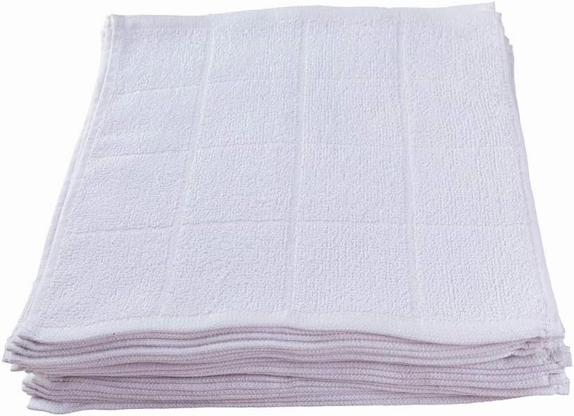 Glynniss Dishcloths Kitchen Highly Absorbent Dish Rags 100% Cotton Dish Cloths for Washing Dishes, Cleaning (11 x 11 Inches, 24 pcs, White)
