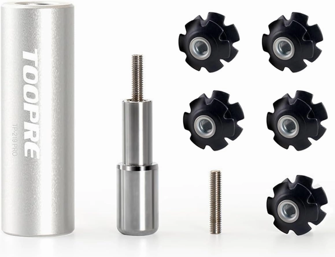 GOLDEAL TOOPRE Bicycle Fork Star Nut Setting Installer with Free Spare Special Screw and 1 Free Star Nut （for 7/8",1",1-1/8"）