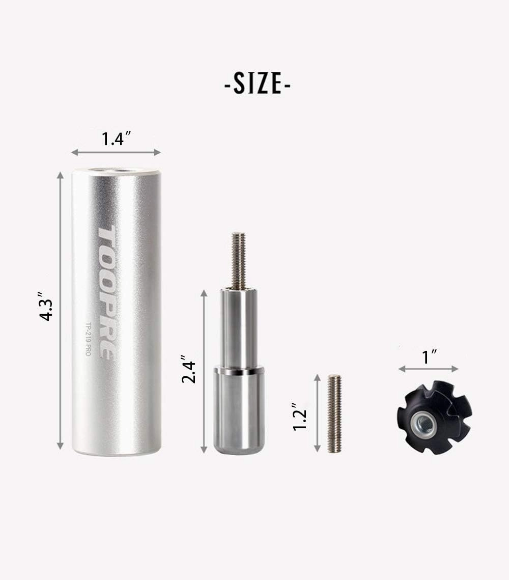 GOLDEAL TOOPRE Bicycle Fork Star Nut Setting Installer with Free Spare Special Screw and 1 Free Star Nut （for 7/8",1",1-1/8"）