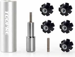 GOLDEAL TOOPRE Bicycle Fork Star Nut Setting Installer with Free Spare Special Screw and 1 Free Star Nut （for 7/8",1",1-1/8"）