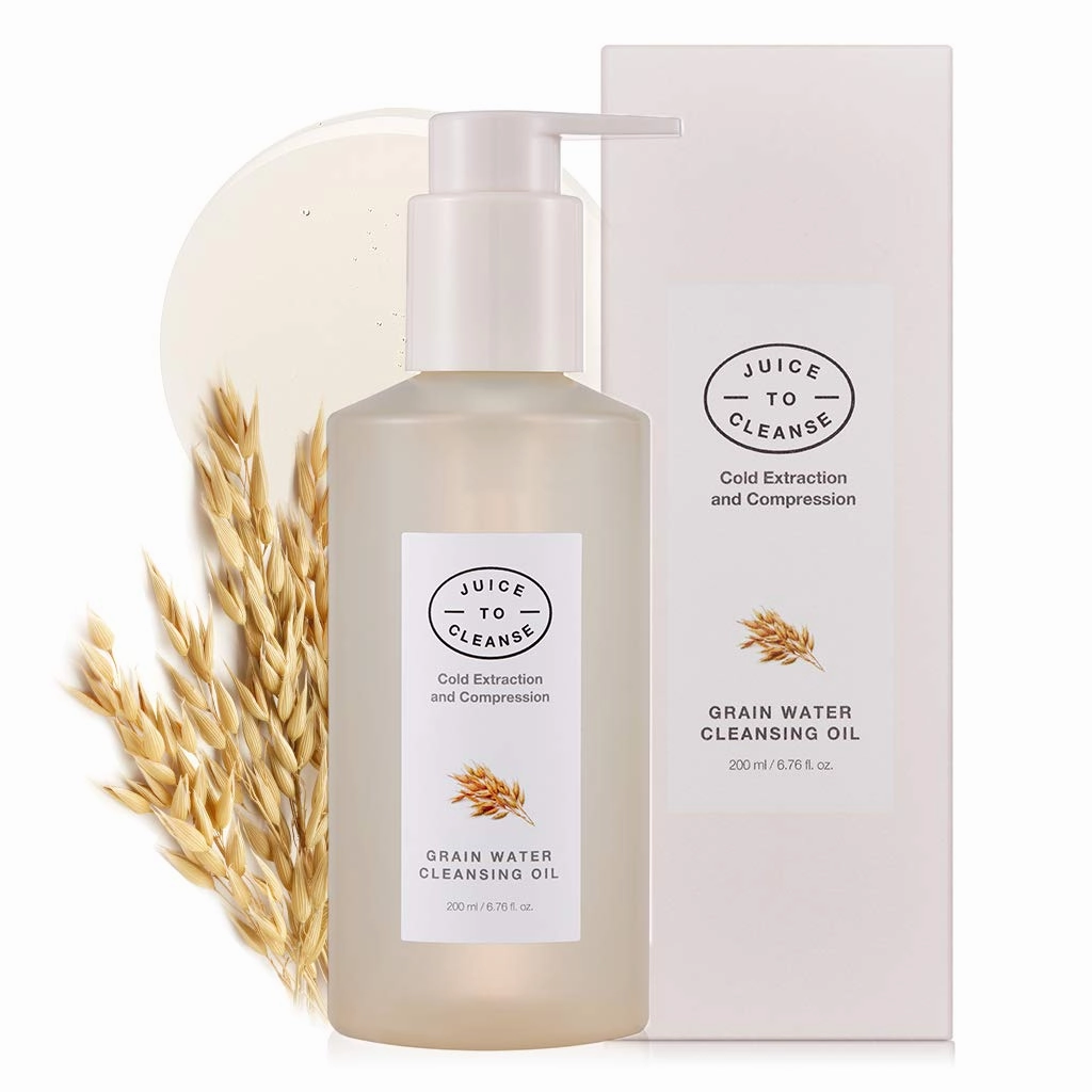 Grain Water Cleansing Oil 200ml (6.76 fl.oz.) - Zero Makeup Residue Deep Pore Cleansing Oil, Melting Dead Skin Cells, Moisturizing & Purifying, Vegan, Paraben Free