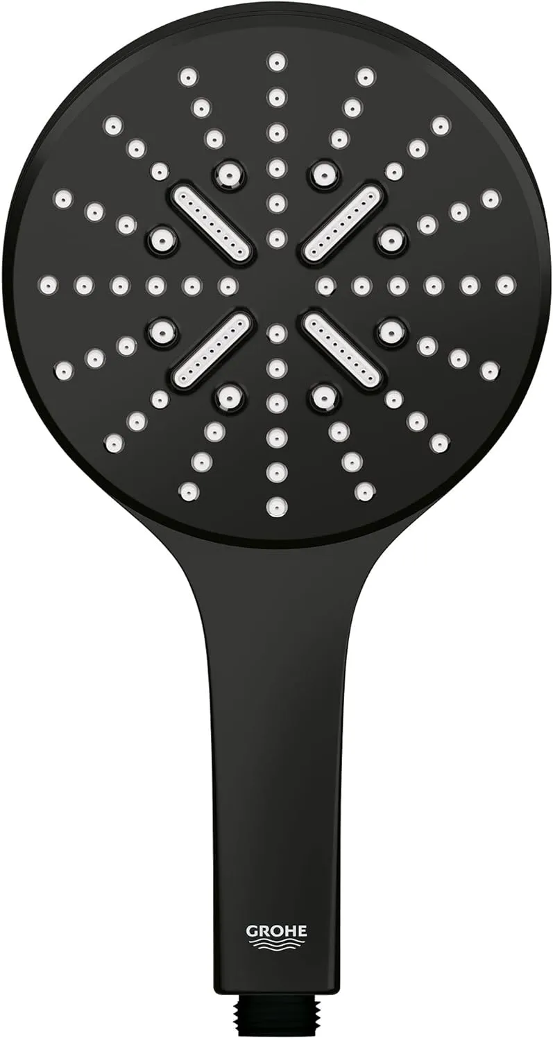 GROHE 265452430 Rainshower SmartActive Handshower 1.75 GPM, 3 Sprays, Matte Black