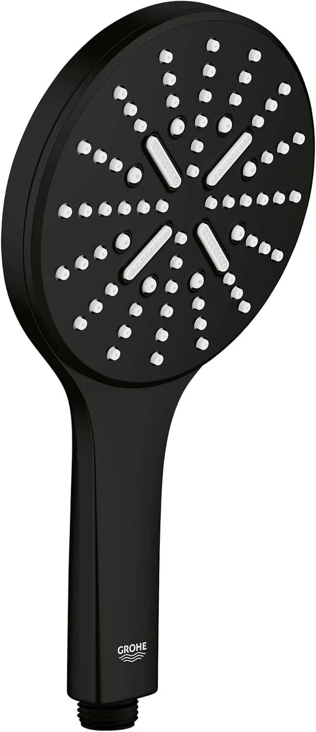 GROHE 265452430 Rainshower SmartActive Handshower 1.75 GPM, 3 Sprays, Matte Black
