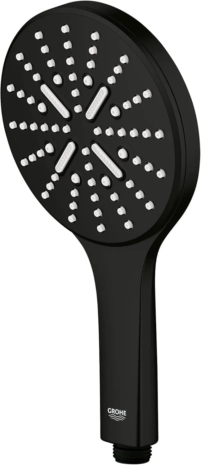 GROHE 265452430 Rainshower SmartActive Handshower 1.75 GPM, 3 Sprays, Matte Black