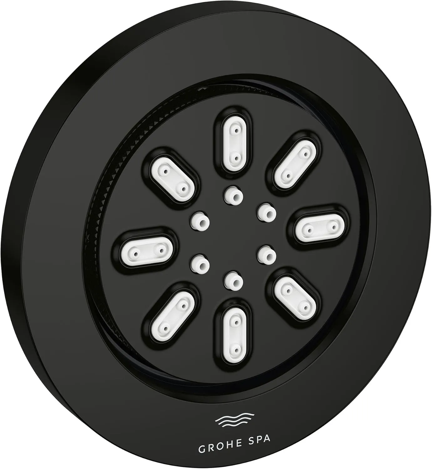 GROHE 268442430 Rainshower Body Spray, Round, Matte Black, 0.9 GPM, 2 Sprays