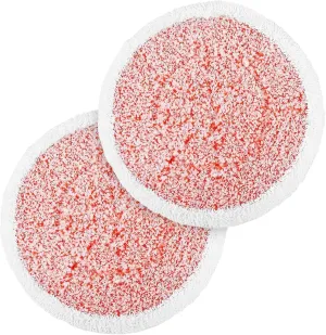 H2O HD Dual Buff Microfibre Scrubbing Cloth Replacement, Pack of 2 – Washable and Reusable Cleaning Pads for Dual Rotating Mop Heads – Compatible Dual Buff Steam Mop