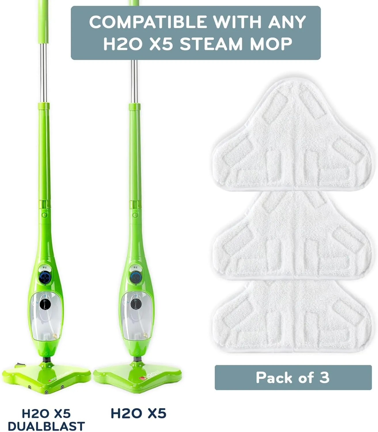 H2O MOP® X5 Accessories (H2O X5-3pk Cloth Set)
